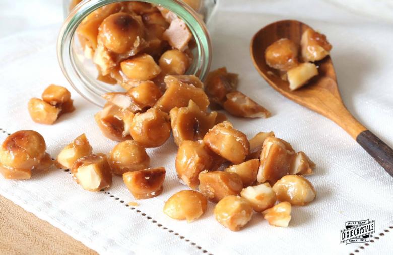 Toffee Glazed Macadamia Nuts dixie