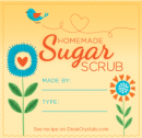 Little Birdie Sugar Scrub Label
