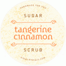 Tangerine Cinnamon Sugar Scrub Label dc