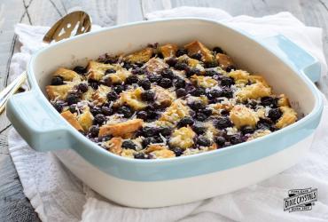Blueberry Coconut French Toast Bake dixie