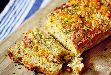 Cheddar, Chive & Corn Beer Bread