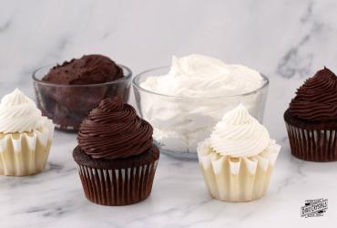 Chocolate and Vanilla Marshmallow Frosting