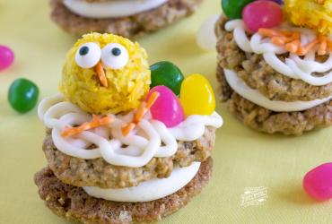 Easter Chick Carrot Cake Cookies