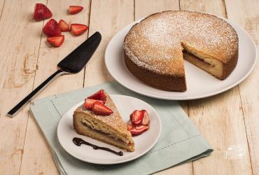 Gateau Basque with Strawberries dixie