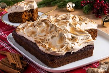 Gingerbread Cake with Marshmallow Molasses Meringue Dixie