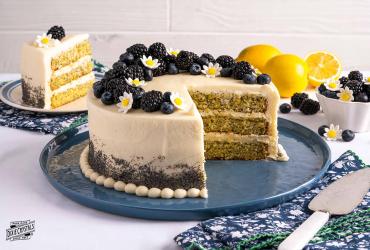 Lemon Poppy Seed Layer Cake Dixie