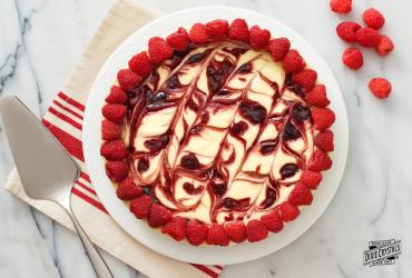 Raspberry Swirl Cheesecake dixie