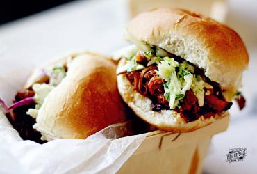Slow Cooker Cherry Chipotle Pulled Pork with Cilantro Lime Slaw