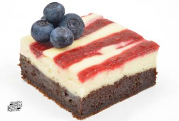 Stars and Stripes Cream Cheese Brownies dixie