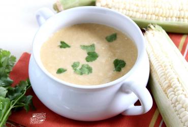 Velvety Roasted Corn Soup