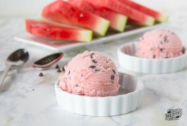 watermelon ice cream with chocolate chips dixie