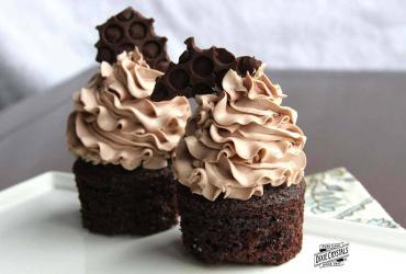 Low Sugar Chocolate Malt Cupcakes dixie