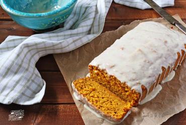 Pumpkin Bread with Ginger Icing dixie