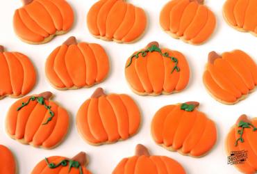 Pumpkin Spiced Cut-Out Cookies with Maple Royal Icing