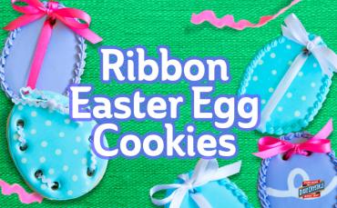Ribbon Easter Egg Cookies dixie